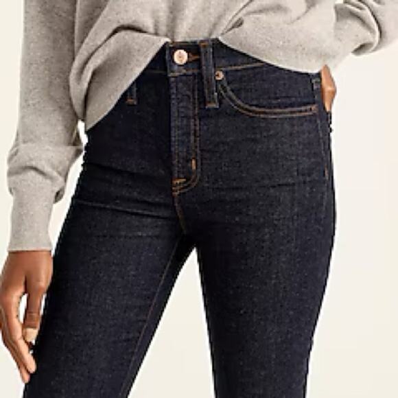 J. Crew Classic Rinse wash 9" mid-rise toothpick jean - Picture 2 of 13